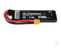 Radient LiPo 2S 2700mAh 7.4V 30C Battery Pack with XT60 Connector RDNB27002S30XT60