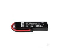 Radient LiPo 2S 6000mAh 7.4V 50C RC Battery Deans Connector RDNB60002S50H