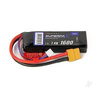 Radient LiPo Battery 2S 1600mAh 7.4V 30C XT60 Connector Plug