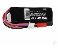 Radient LiPo Battery 2S 450mAh 7.4V 30C JST Connector RDNB4502S30JST