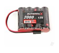 Radient Superpax 4.8V 2000mAh NiMH Receiver Battery SBS-Flat Rx-JR RDNA0199