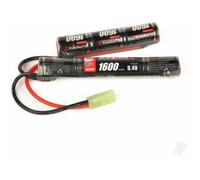 Radient Superpax NiMH Battery Pack 8.4V 1600mAh 7-Cell Saddle Airsoft Black RDNA0137