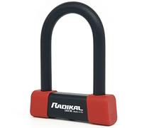 RADIKAL RK120R U Lock High Security Approved SRA, 85x120mm/3.34x4.72in, ø18mm/0.7in Hardened Steel Shackle Coated with Double Locking, Anti-Pick Lock, AntiTheft U for Motorcycle Scooter Electric Bike
