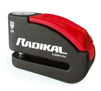 RADIKAL RK15 Premium Motorcycle Disc Lock with Alarm | Optional Activation, 120 dB, LED Alert, Warning Pre-Alarm | SRA Approved Anti-Theft Brake Disc Lock, Double Locking 14 mm Hardened Steel