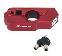RADIKAL RK538R Motorcycle Handlebar Lock, Grip Lock, Click Locking, Anti Theft Brake Throttle Handle Brake Locks, Clutch Lever Security, Universal Scooter, Moped, Quad, Electric Bicycle, Ebike