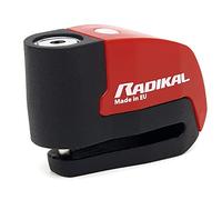 RADIKAL RK9Z Disc Lock Alarm, Hi-End 120db Alarm, ON/OFF Button, Warning LED, Waterproof Metal, Lithium Battery, Universal Anti Theft Wheel Brake Lock for Motorcycle, Scooter, Bike, Electric Scooter