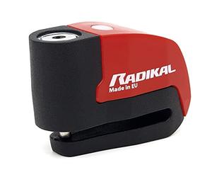 RADIKAL RK6 Disc Lock Alarm, Hi-End 120db Alarm, ON/Off Button, Warning LED, Waterproof, Lithium Battery, Universal Anti Theft Wheel Brake Lock for Motorcycle, Scooter, Bike, Electric Scooter