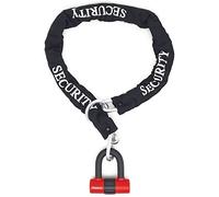 RADIKAL RK72120L Anti-theft Motorbike Double Function 2 in 1 Loop System Chain 120 cm and Mini U-Lock 14mm Brake Disk Locking