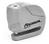 RADIKAL RK9Z Disc Lock Alarm 120 dB, ON Button, Warning Fonction, Long Lasting Battery, 100% Waterproof, Metal, Universal Anti Theft Wheel Brake Lock for Motorcycle, Scooter, Bike, Electric Scooter