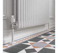 Radilux 130mm White Radiator Pipe Covers & Collars Rad Pipes Trim & Shrouds Radiators