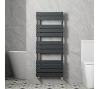 Radilux Anthracite Bathroom Heated Towel Rail Radiator Central Heating Panel 1200X500mm