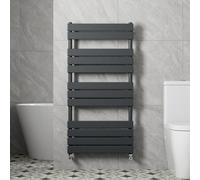 Radilux Modern Bathroom 1200 X 600mm Heated Towel Rail Radiator Flat Panel Anthracite