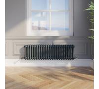RadiLux Traditional Colosseum Horizontal Double Bar Column Radiator 300X1010 Anthracite
