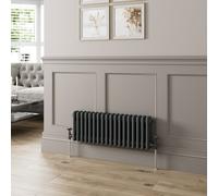 Radilux Traditional Colosseum Horizontal Triple Bar Column Radiator 300X830mm Anthracite