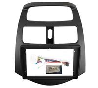 Radio Android Stereo Harness Navigation Dashboard Cable Frame Canbus For Daewoo For Matiz 2010-2014 9inch Car Radio Fascia(Frame black -cable)