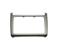 Radio Audio Fascia Trim Bezel Faceplate For VW For Polo 2014-2017 | Autoradio Car Dashboard Panel Refitting Frame Kit RESPUNEKBAH(Silver gray)