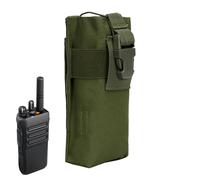 Radio Bag, Water Bottle Bag, Adjustable Water Bottle Holder - Multifunctional Walkie Talkie Waist Bag, Radio Holder Belt Bag for Running, Cycling, Army Green, see description, See description