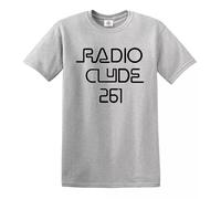Radio Clyde T-Shirt Men's Funny Novelty 261 Scotland Gift Top Tee(Sport Grey,XXL)
