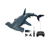 Radio Controlled Shark - RC Boat 2.4G Waterproof Rechargeable Simulation Diving | Remote Control Shark Underwater Toy | for Bathtub Gift Birthday Christmas Children 6+ Years