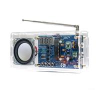 Radio DIY Kit,Soldering Practice Electronics Learning Set With RDA5807M Module,87.5-108MHz Reception,Type-C Or Battery Power