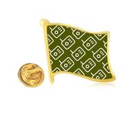 Radio Explains Seal Patterns Golden Metal Flag Lapel Pin Badge