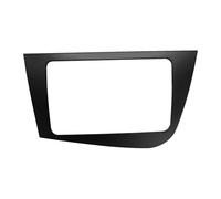 Radio Fascia/Fit for Seat Leon Double Din Head Unit Stereo Panel Dash Mounting GPS Navigation Installation DVD Trim Face Frame Bezel(Black)