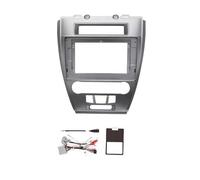 Radio Fascia Frame 10 Inch 2DIN Car Radio Fascia Frame Stereo Panel Wiring Harness Power Cord Cable For Ford For Fusion SE SEL For Mondeo 2009-2012 Stereo Panel(Frame canbus gray)