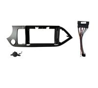 Radio Fascia Navigation Plate 9INCH 2Din Car Multimedia Radio Frame LHD Fascia Panel Dashboard Mounting Bracket For KIA For Picanto For Morning 2011-2017 Car Radio Frame