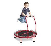 Radio Flyer 2-in-1 Kids' Trampoline, Red Mini Trampoline for Toddlers, For 3-6 Years Old