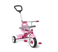 Radio Flyer 3-in-1 Stroll 'N Trike, Ages 1.5-5 | Pink, Adjustable Seat, Rear Storage Bin, 49 lbs (22kg) Capacity, Converts to 3 Growing Stages