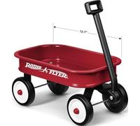 Radio Flyer Little Red Toy Wagon - Small Toddler Toy | Red, 12.5" (32cm), Steel Body, Rolling Wheels, Working Handle, Play-Size Version of the Classic