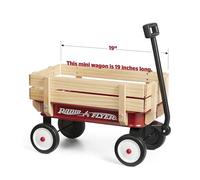 Radio Flyer My 1st Steel & Wood Wagon, Red Toy Wagon, For 1.5+ Years Old