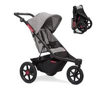 Radio Flyer Momentum Jogging Stroller, Infant Stroller with Quick Switch, 6+ Months, Gray