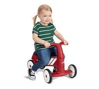 Radio Flyer Scoot About Sport Ride-On Toy, Ages 1-3 | Front Steering, Wide-Set Front Wheels, Clear Kick Path, Under-Seat Storage, 42 lbs (19kg) Capacity