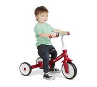 Radio Flyer Triple Play 3-in-1 Tricycle, Ages 1-3 | Ringing Bell, Tool-Free Transformation, Adjustable Padded Seat, Steel Frame, Pedal Storage
