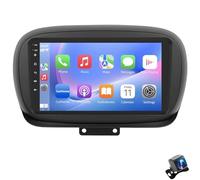 Radio for F-iat 500X 2014-2020 7''Android 15 Touch Screen with Wireless Carplay Android Auto Mirror Link GPS Car Stereo FM RDS DSP WiFi Bluetooth SWC USB AHD Backup Cam(Size:8 CORE 8+256G,Color:9INCH)