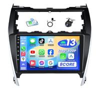 Radio for Toyota Camry 2012-2014:8core 4G+64G Adroid 13 Car Stereo with Carplay Android Auto, 10 Inch 1280P HD IPS Touch Screen 5.0 Bluetooth GPS WiFi DSP FM Radio SWC 1080 AHD