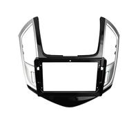Radio Frame 9 Inch Car Frame Adapter Android Radio Audio Fitting Panel Kit Fit For Chevrolet Cruze 2013-2015 Convenient(Gloss Silver Black)