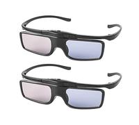 Radio Frequency (RF) 3D Glasses, Rechargeable Active Shutter RF 3D Glasses for TVs and Projectors, Compatible with TDG-BT500A, SSG-5100GB, AN3DG40, 2 Pack
