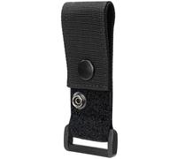 Radio Mic Holder Snap Slot, Epaulet Shoulder Mic Clips for Law Enforcement, Traditional Black Epaulet Microphone Carrier for First Responder Uniforms