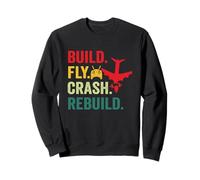 Radio Remote Control Flying Airplane Aircraft RC Plane Pilot Sweatshirt