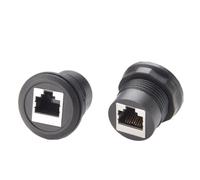 Radio RJ45 Socket Microphone Mic Adapter Pass Through Connector Car Dash Switch Converter Jack