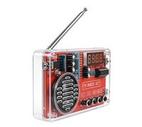 Radio Soldering Set - FM 87-108MHz LED Screen Portable Project with Headphone Jack, Solder Learning Package, for On The Move, Road Trip, Mountain, RV, Truck, Boat, Car and Home