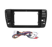Radio Stereo Navigation Panel Frame Black ABS High Strength Protective Dash Trim for Legacy LHD 2003 2004 2005 2006 2007 2008 2009 (With Wire Harness)