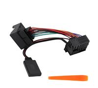 Radio Stereo Wiring Harness, Car 5.0 Adapter AUX Cable Full Wire Harness Replacement for Opel Agila CD70 CD30 CDC 40 Opera DVD 90