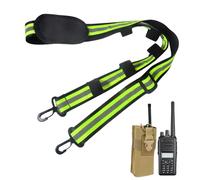 Radio Tether - Reflective Adjustable Shoulder Strap, Sports Accessories for Speech Strap, Teacher Communication Vest, Torch, Hunting