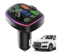 Radio Transmitter For Car | Wireless Car Music Connector FM Radio Transmitter With Double USB Port - Auto USB Adapter With PD Charging Source, Audio Receivers For Family, Friends