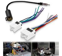 Radio Wiring Harness with Antenna Adapter Compatible with Nissan 1998-2012 Frontier Pathfinder Titan, for Infiniti 1990-2008 G2/QX4