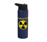 Radioactive Nuclear Radiation Fallout Symbol Hazard Caution Stainless Steel Insulated Water Bottle