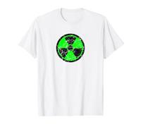 Radioactive Nuclear Warning Sign Vintage Value Graphic T-Shirt, Men, White, L
